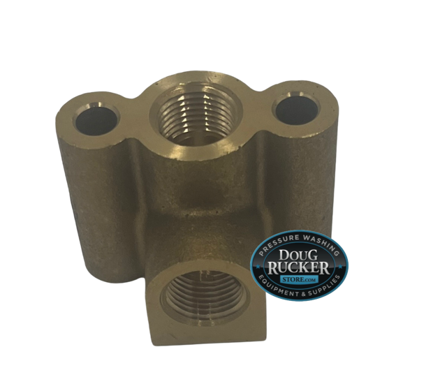 General Pump 3 Way Brass Unloader Block